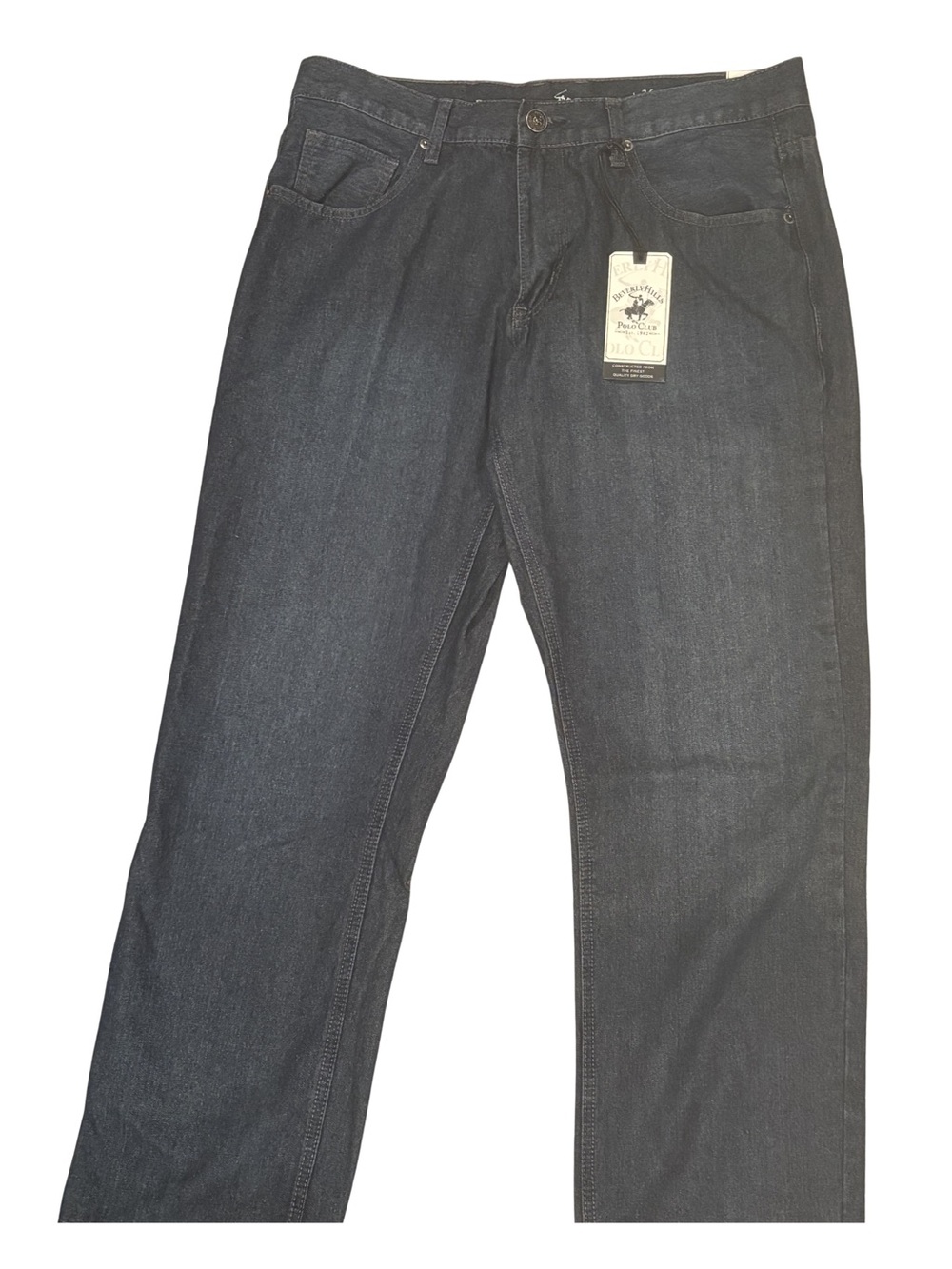 Beverly Hills Polo Club Men's Relaxed Dark Blue Jeans